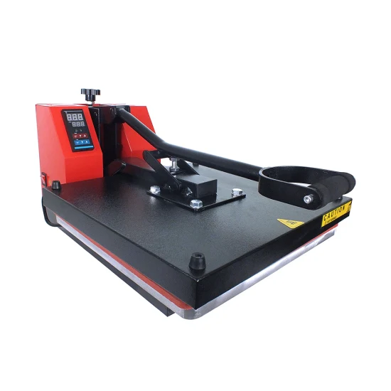 Atacado máquina de prensa térmica plana manual para impressão por sublimação de camisetas 38X38cm